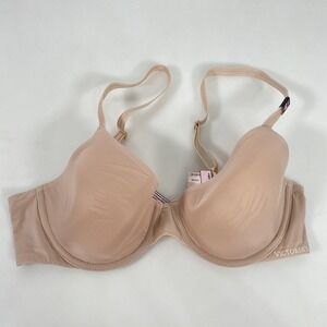 Victorias Secret Bra Womens 34C Nude Lined Perfect Coverage Underwire New Tag
